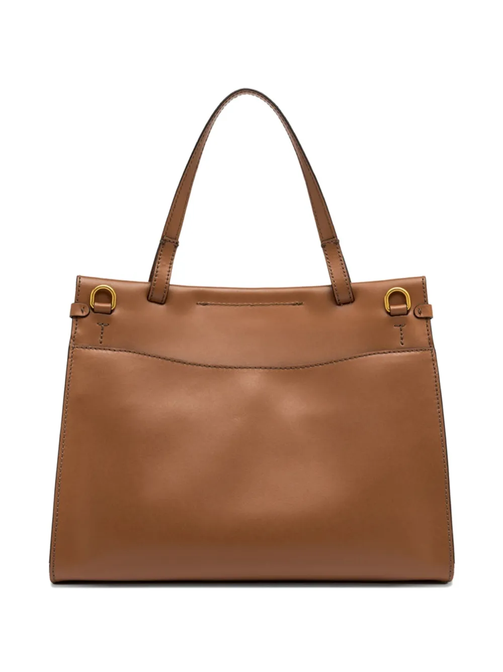 GIANNI CHIARINI leather buckle-fastening tote bag Bruin