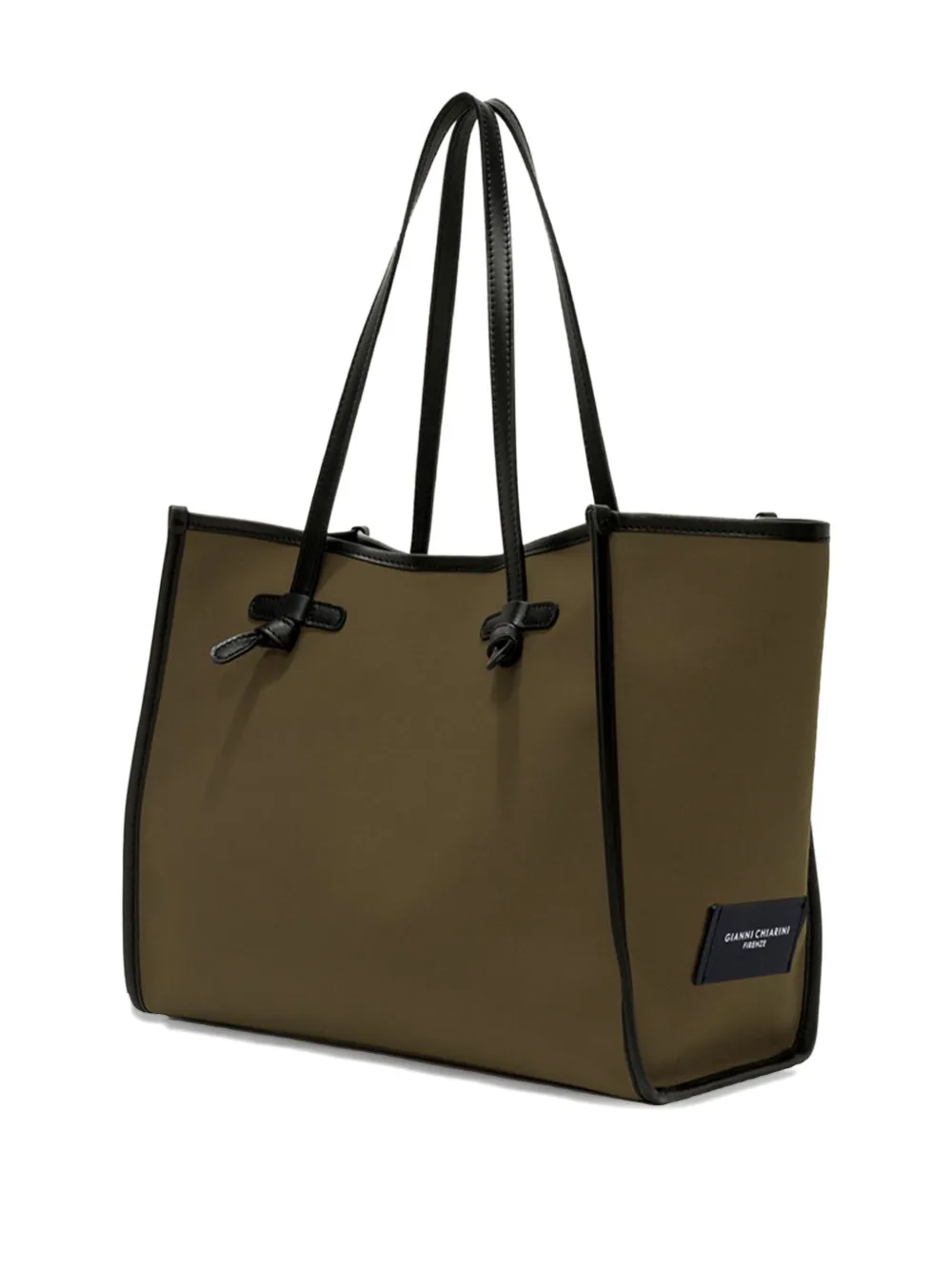 GIANNI CHIARINI Marcella knotted-handle tote bag Groen