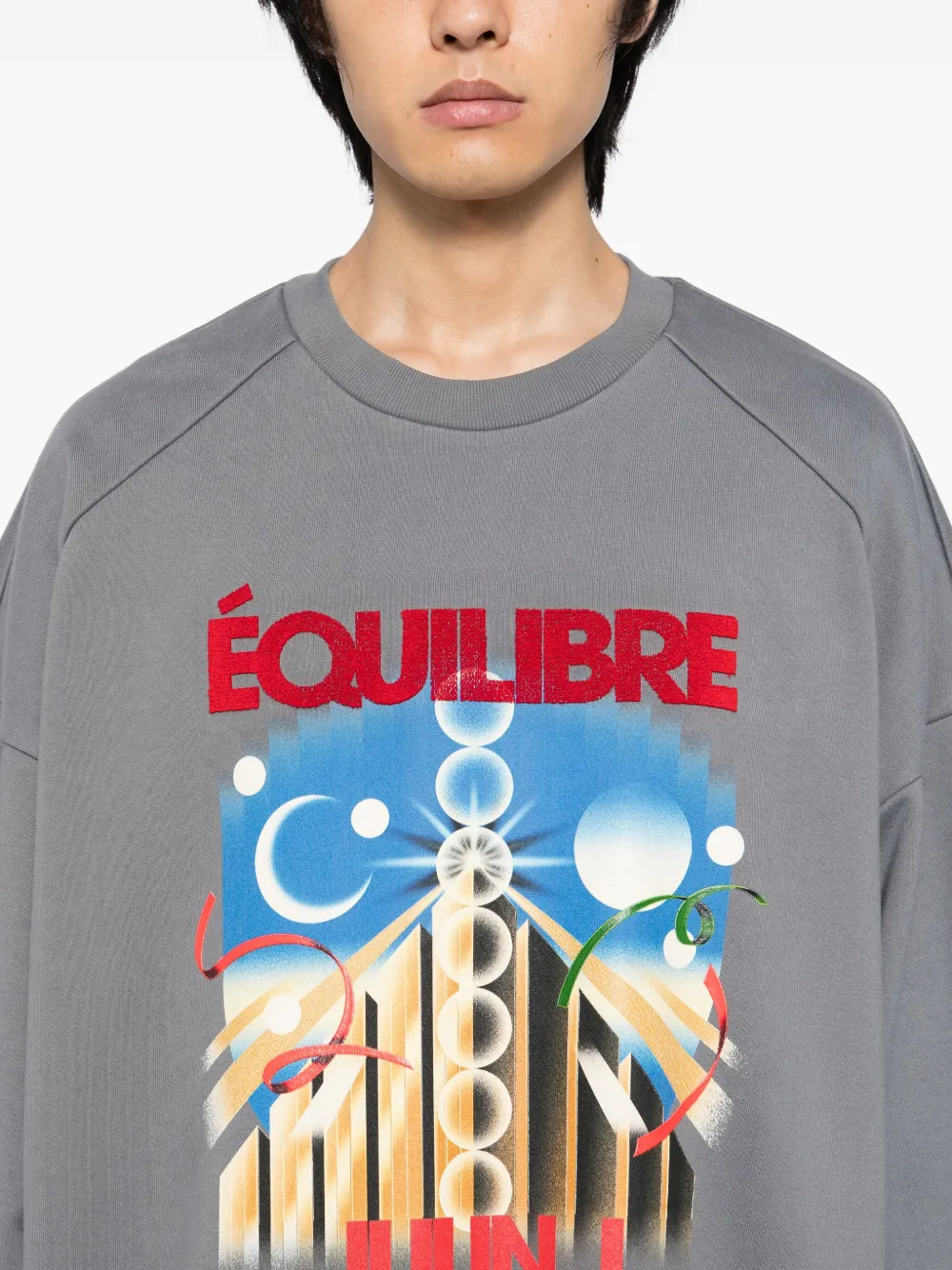 Juunj Graphic-print Sweatshirt In Gold