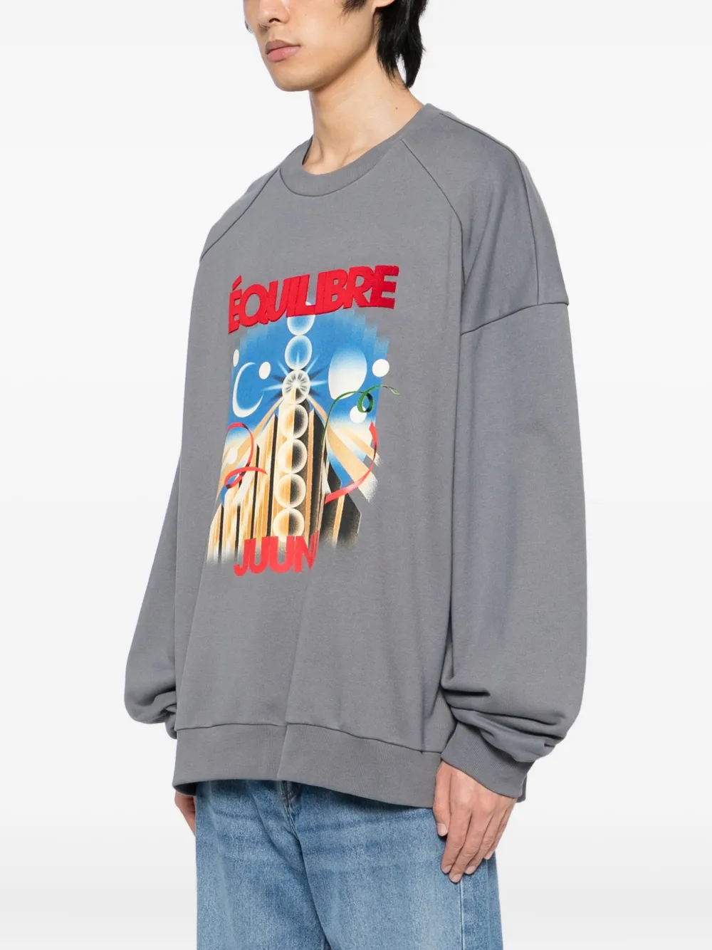 Juunj Graphic-print Sweatshirt In Gold