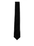 Juun.J striped tie - Black