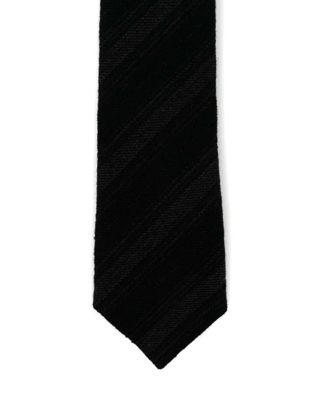 Juun.J Gestreepte stropdas Zwart