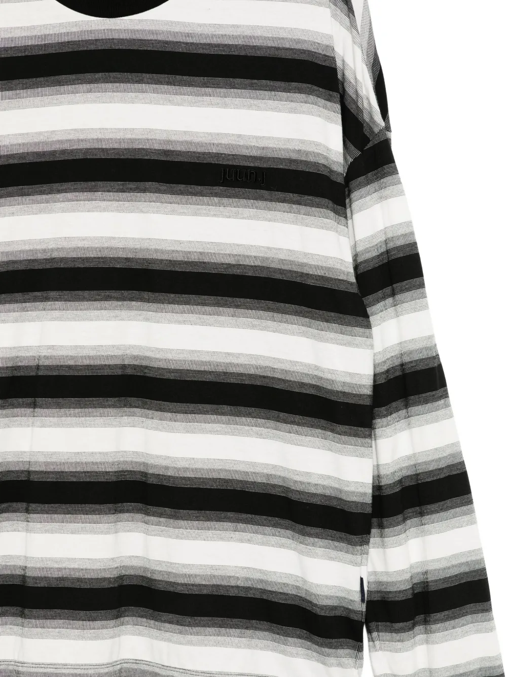 Juunj Archive Striped T-shirt In Black