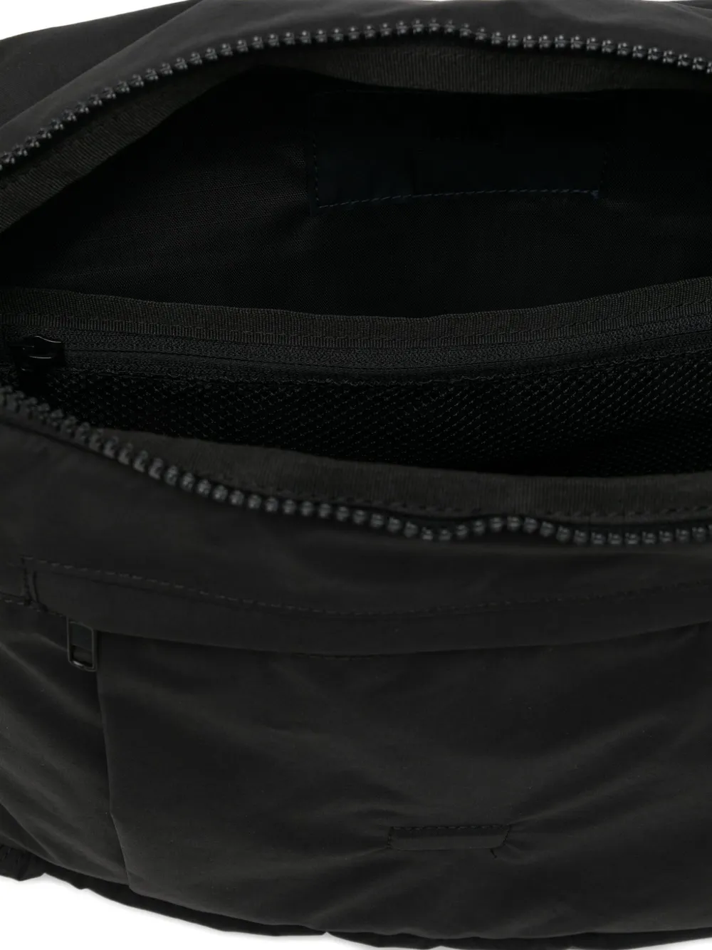 Juunj Logo-embroidered Shoulder Bag In Black