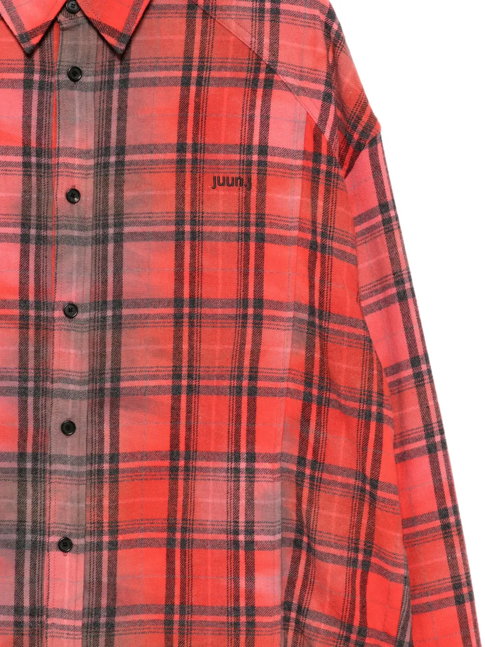 Juun.J Geruit overhemd Rood