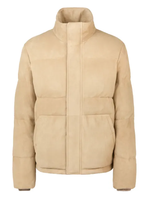 Tod's leather quilted jacket