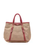 Prada Pre-Owned 2013-2025 Canvas Canapa Logo Bow satchel - Pink
