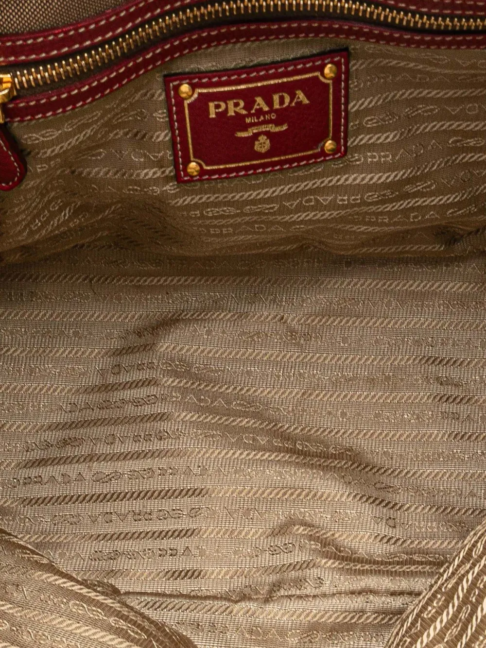 Pre-owned Prada 2013-2025 Canvas Canapa Logo Bow Satchel In Pink
