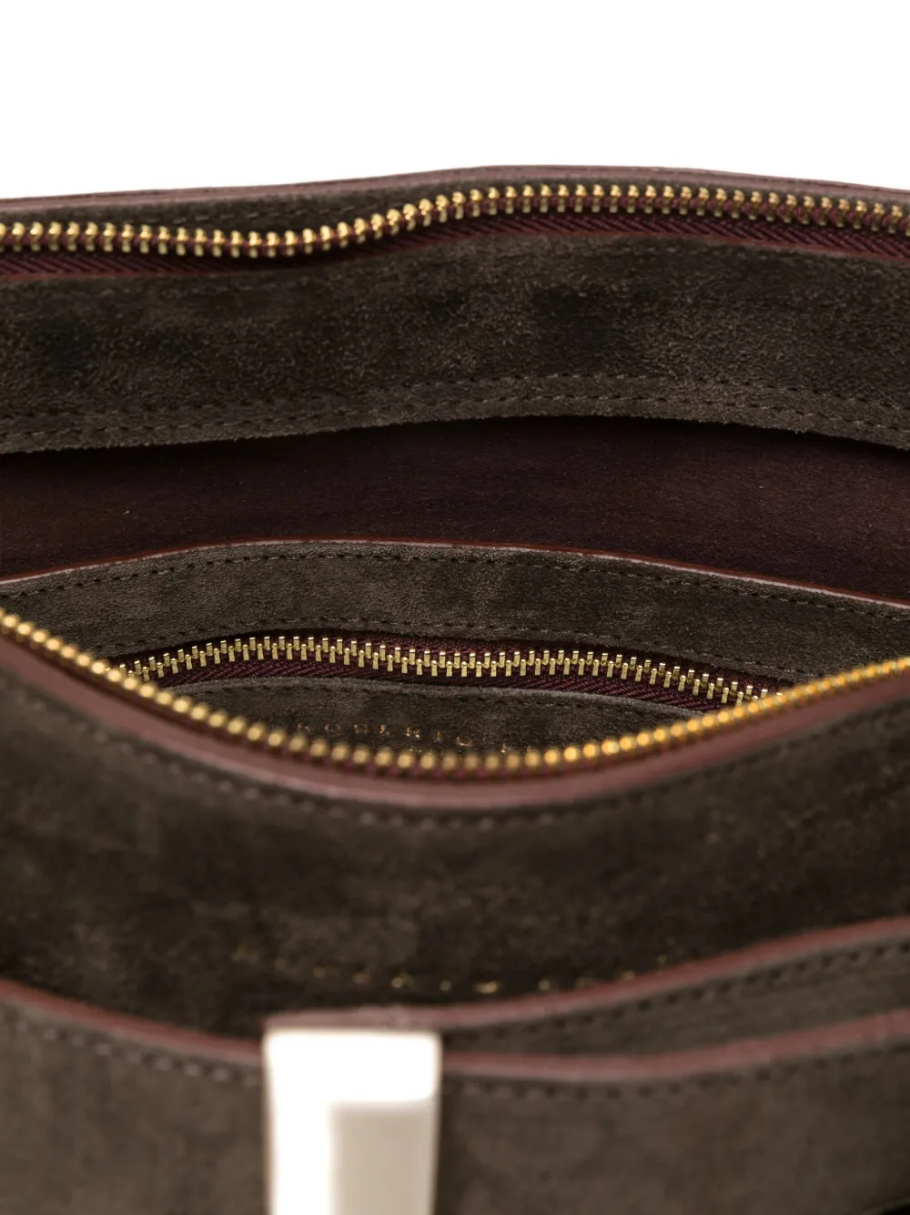 Roberto Festa Emeralda suède schoudertas Bruin