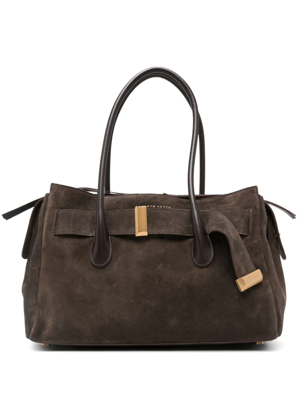 Roberto Festa Emeralda suede shoulder bag | Brown | Image 1