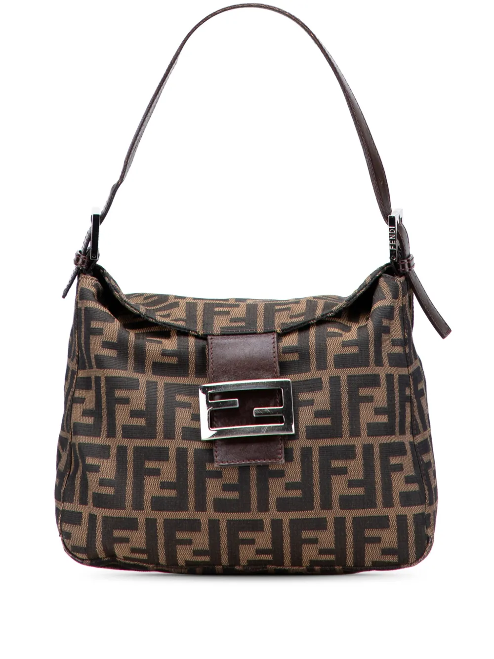 Fendi Pre-Owned 20th Century Zucca Canvas Double Flap shoulder bag | Brown | Image 1