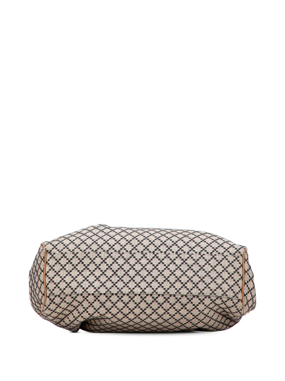Pre-owned Gucci 2000-2015 Medium Diamante Canvas Sukey Tote Bag In Brown
