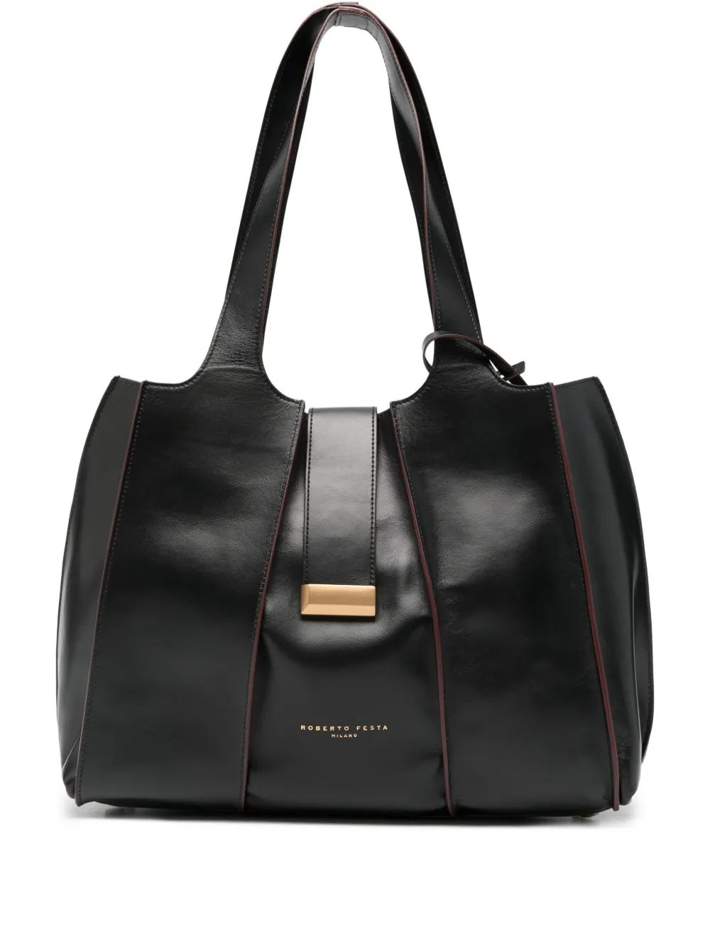 Roberto Festa medium Eloise leather shoulder bag | Black | Image 1