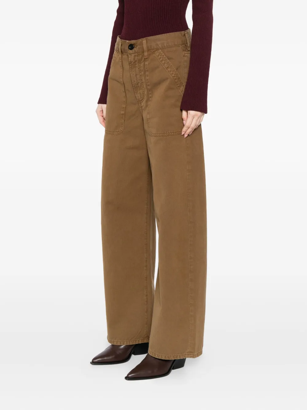 Citizen Of Humanity Ayla Trousers In Brown