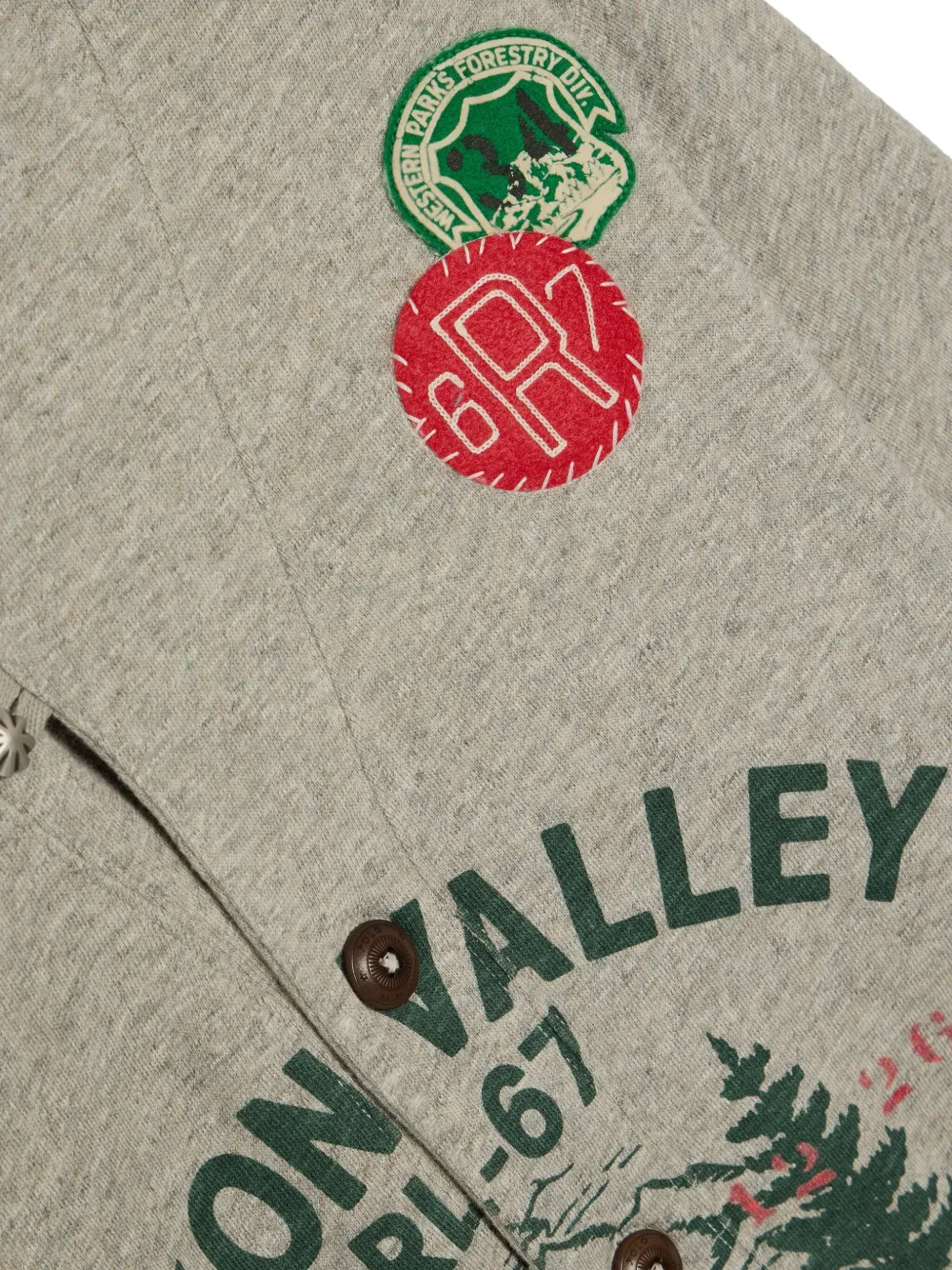 Polo Ralph Lauren Sweater met knoopsluiting Grijs