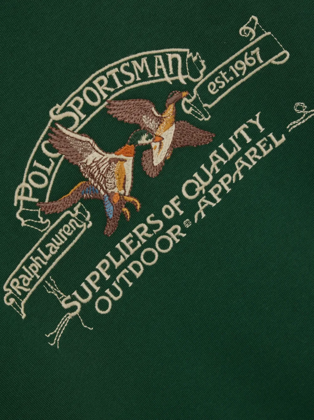 Polo Ralph Lauren Logo-embroidered Sweatshirt In Green