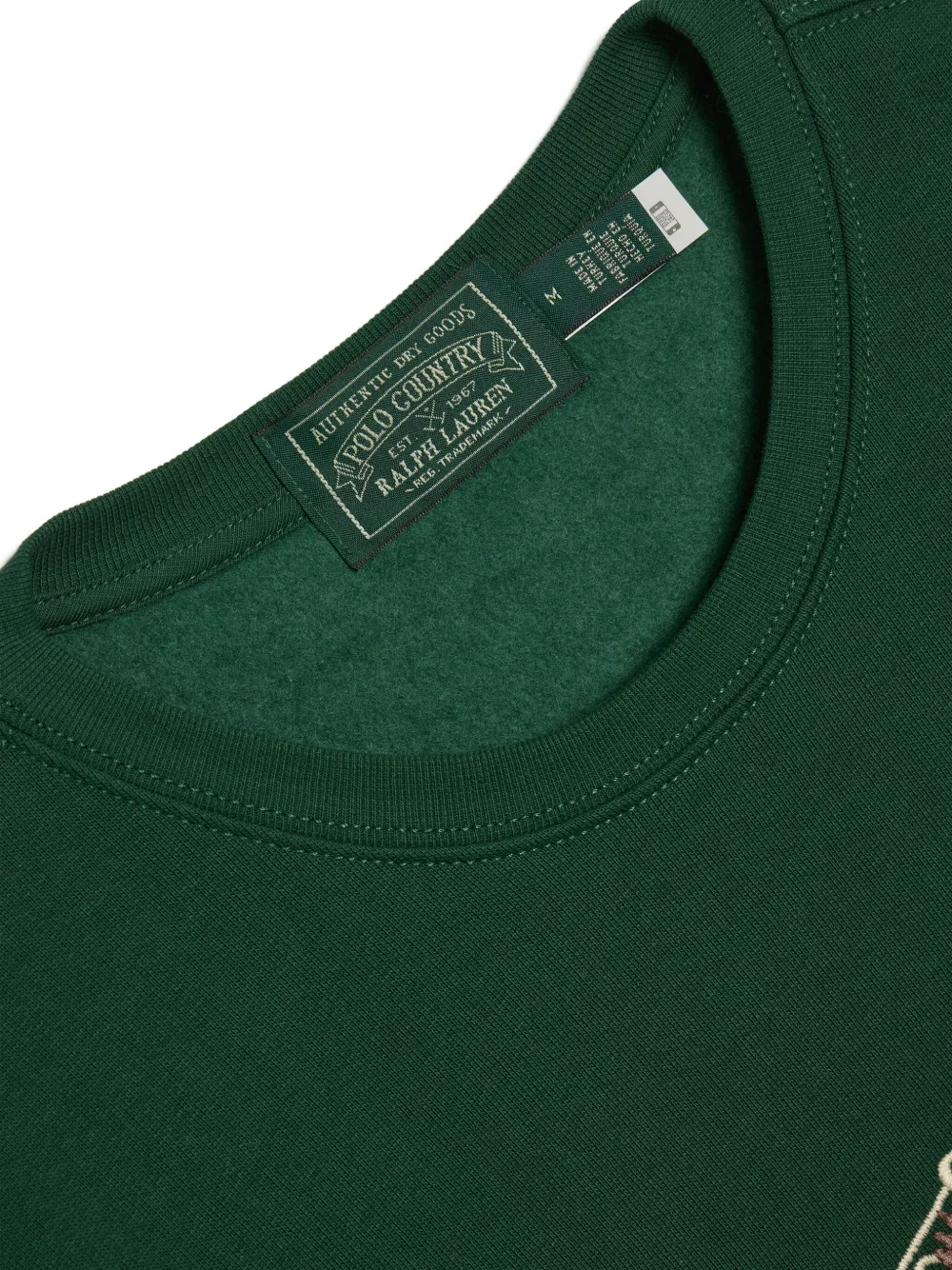 Polo Ralph Lauren Logo-embroidered Sweatshirt In Green