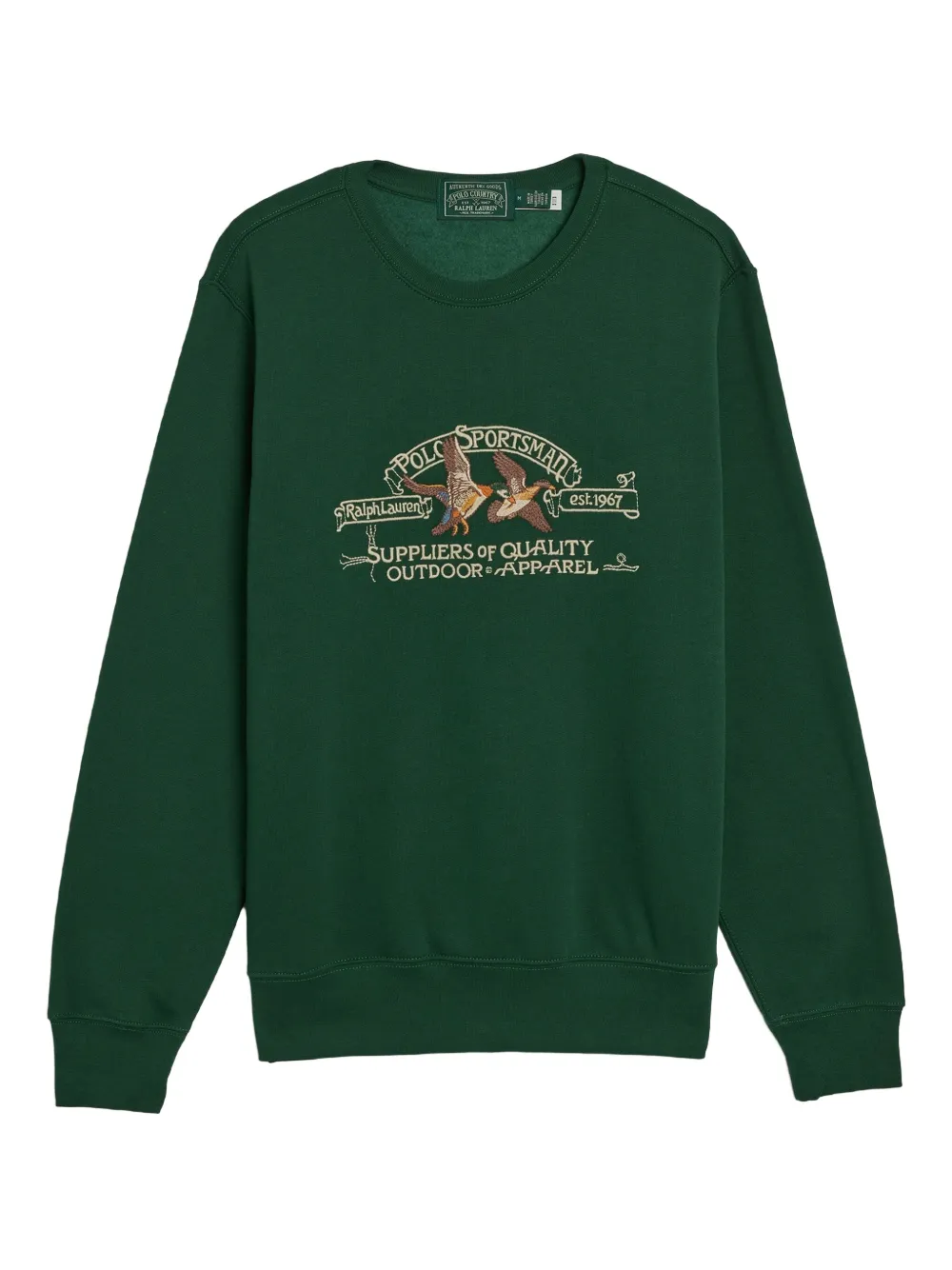 Polo Ralph Lauren Logo-embroidered Sweatshirt In Green