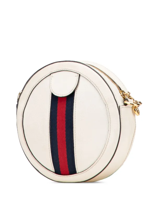 GUCCI ホワイトラウンドショルダーバッグ GUCCI ホワイトラウンドショルダーバッグ