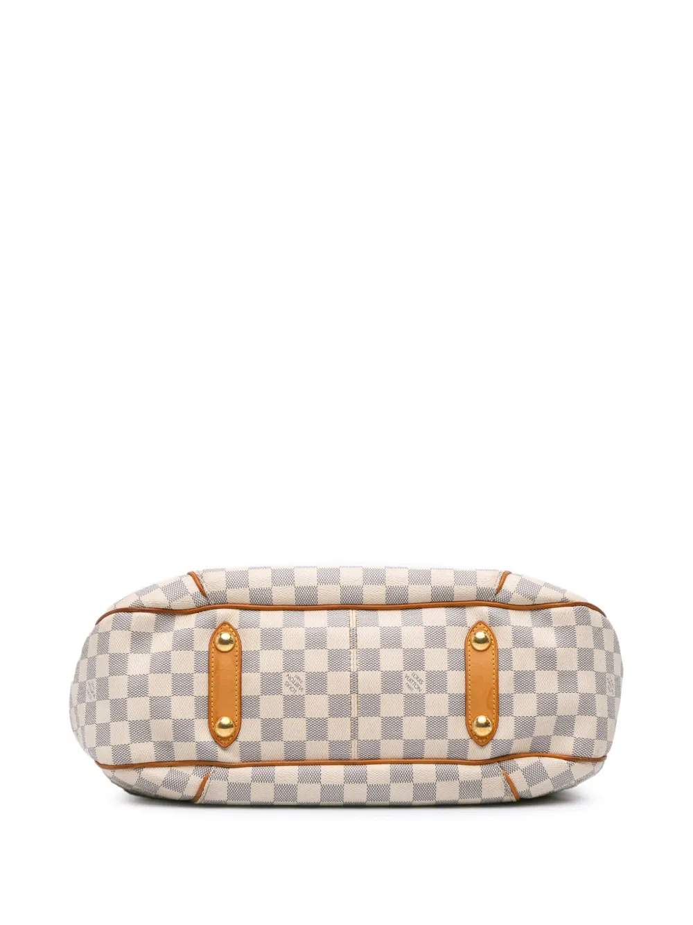 Pre-owned Louis Vuitton 2010 Damier Azur Galliera Pm Shoulder Bag In White