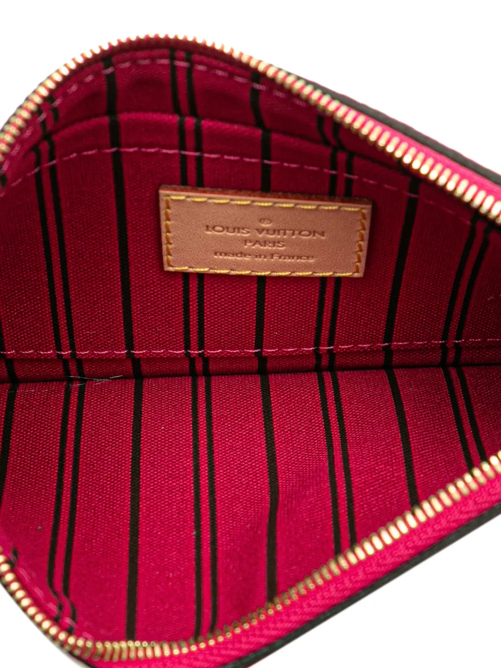 Pre-owned Louis Vuitton 2020 Monogram Neverfull Pouch In Brown