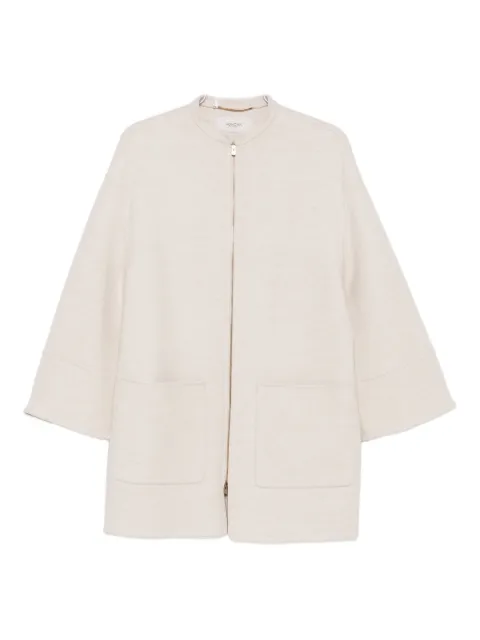 Agnona Mantel zip-front bell-sleeve coat
