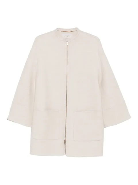 Agnona Mantel zip-front bell-sleeve coat