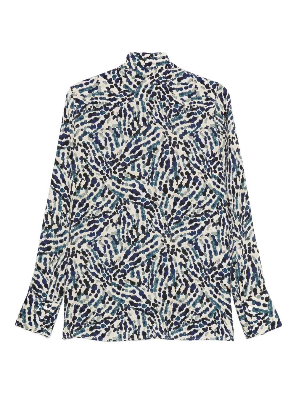 Xacus blouse met print - Blauw