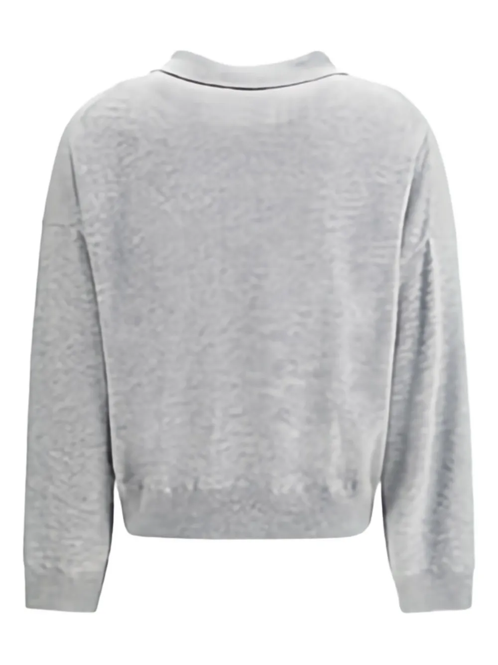 Allude Button-fastening Polo Top In Gray
