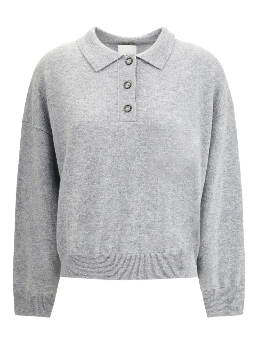 Allude button-fastening polo top | Grey | Image 1