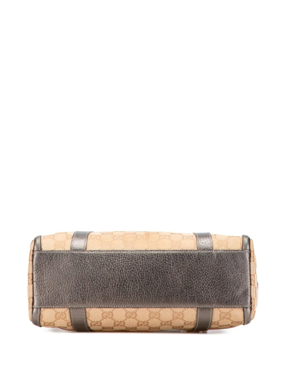 Pre-owned Gucci 2000-2015 Gg Canvas Abbey D Ring Boston Bag In Brown