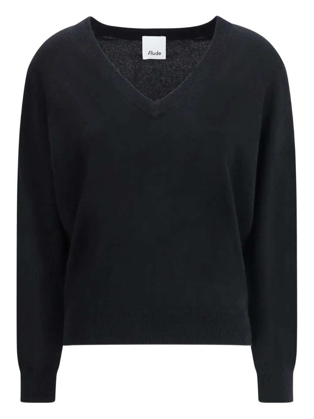 Allude v-neck cashmere sweater | Black | Image 1