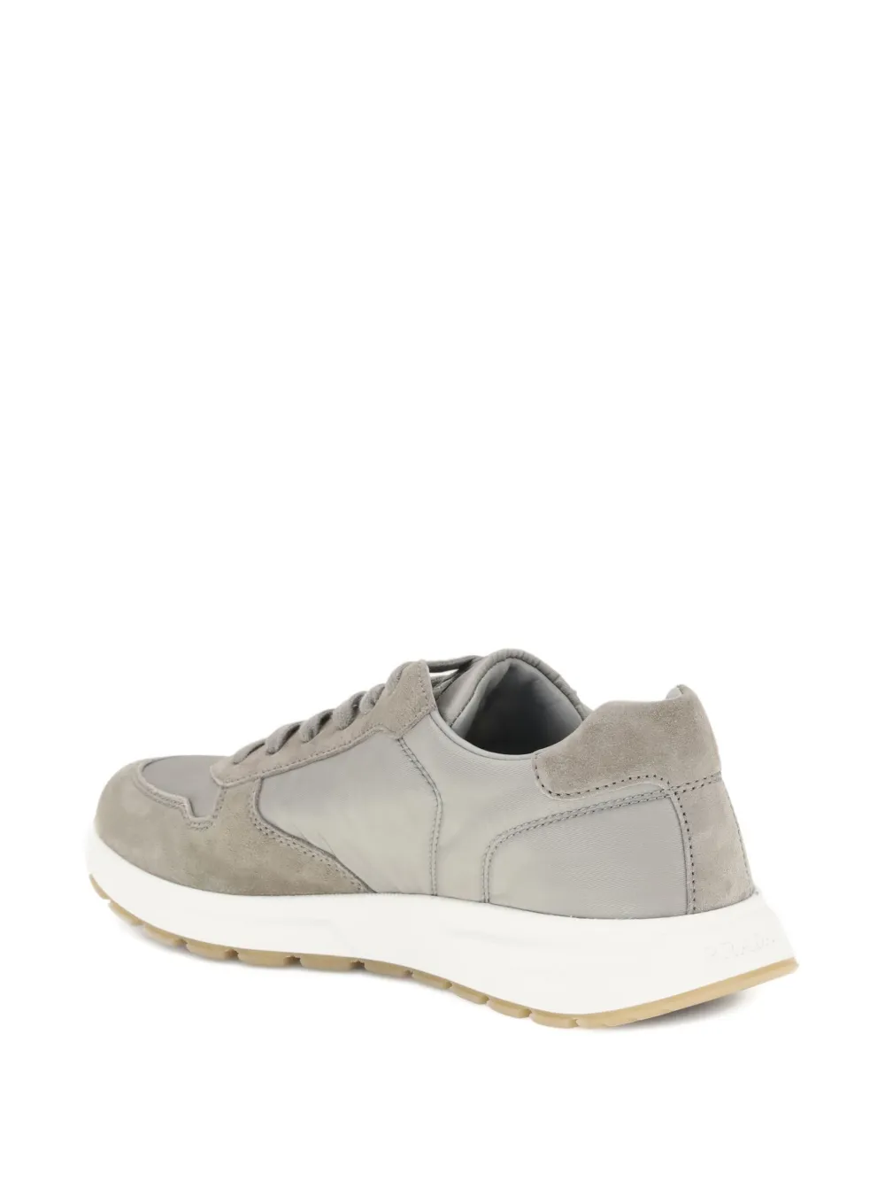 Prada Prax 01 suède veterschoenen Grijs