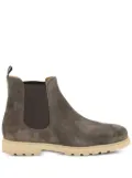 Kiton elastic-panel suede boots - Grey