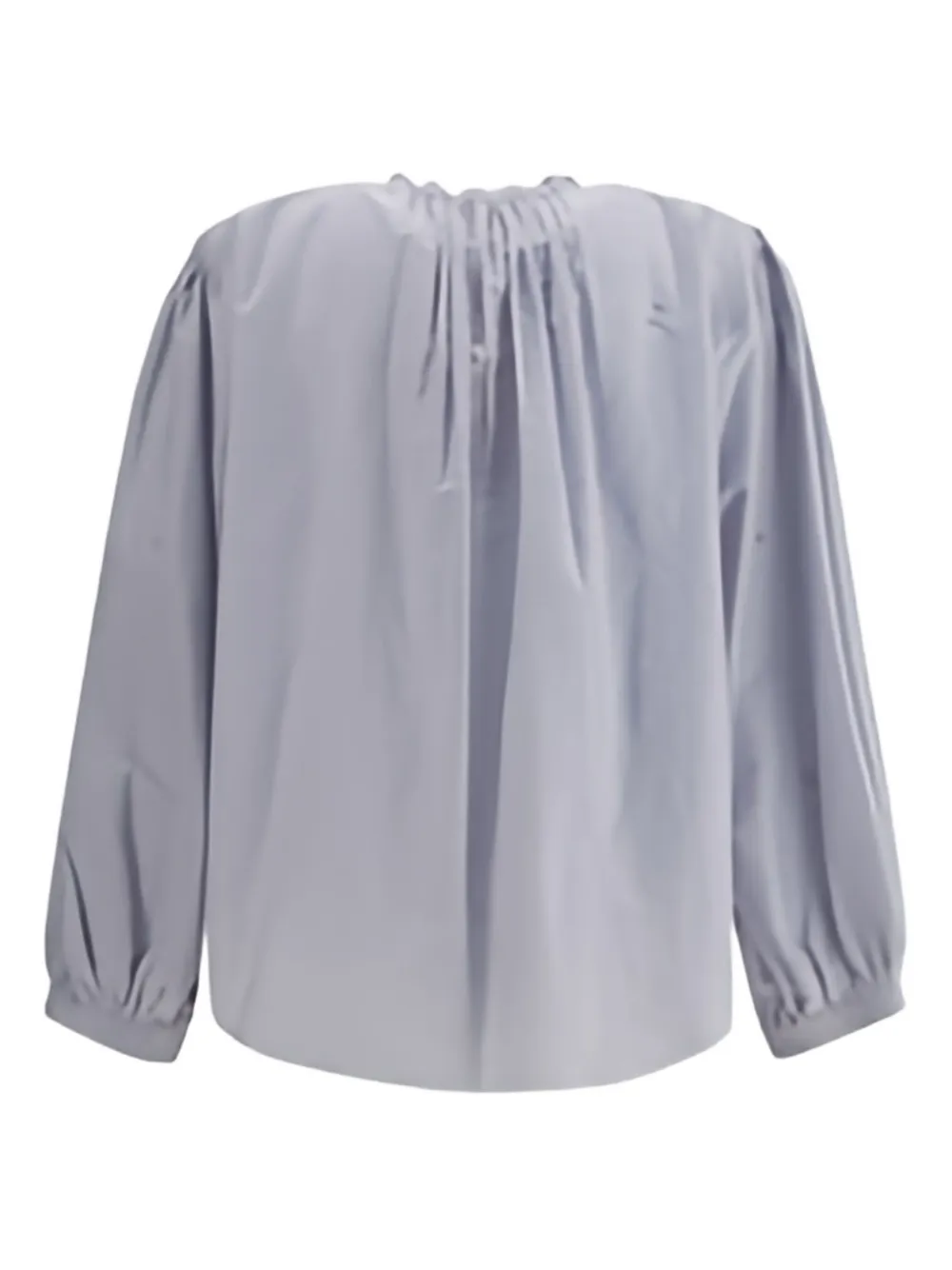 Forte Forte embellished balloon-sleeve shirt - Blauw