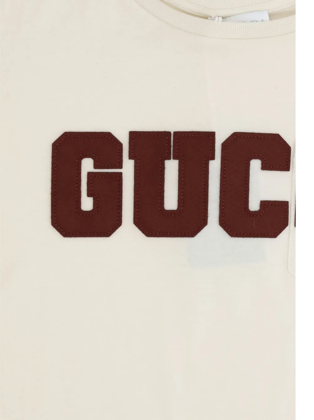 Gucci White/mix Crewneck Embroidered-logo Cotton-jersey T-shirt 4- In Neutral