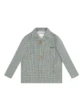 Gucci Kids checked patch-pocket jacket - Green