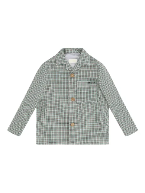 Gucci Kids checked patch-pocket jacket