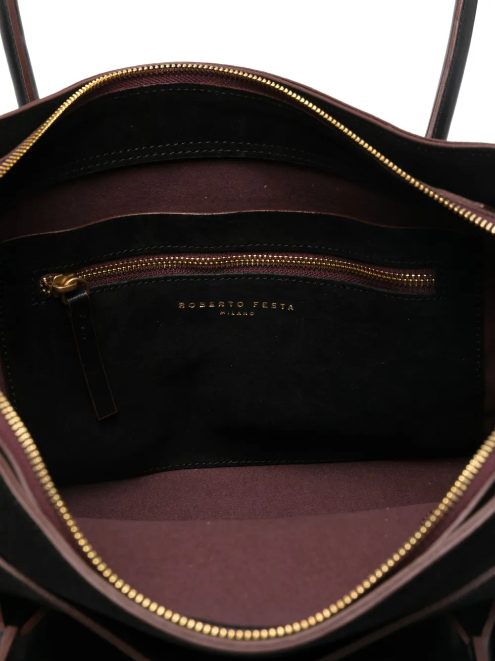 Roberto Festa Suede Tote Bag In Black