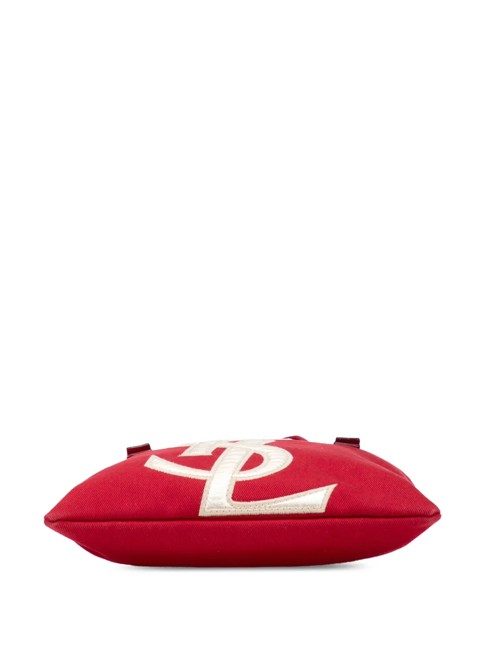 Pre-owned Saint Laurent 2000-2012 Canvas Kahala Tote Bag In Red