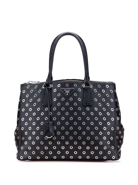 Prada Pre-Owned bolso satchel City Calf Grommet Galleria grande 2010-2025