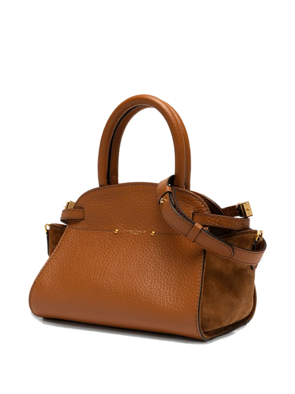 GIANNI CHIARINI suede-leather tote bag Bruin