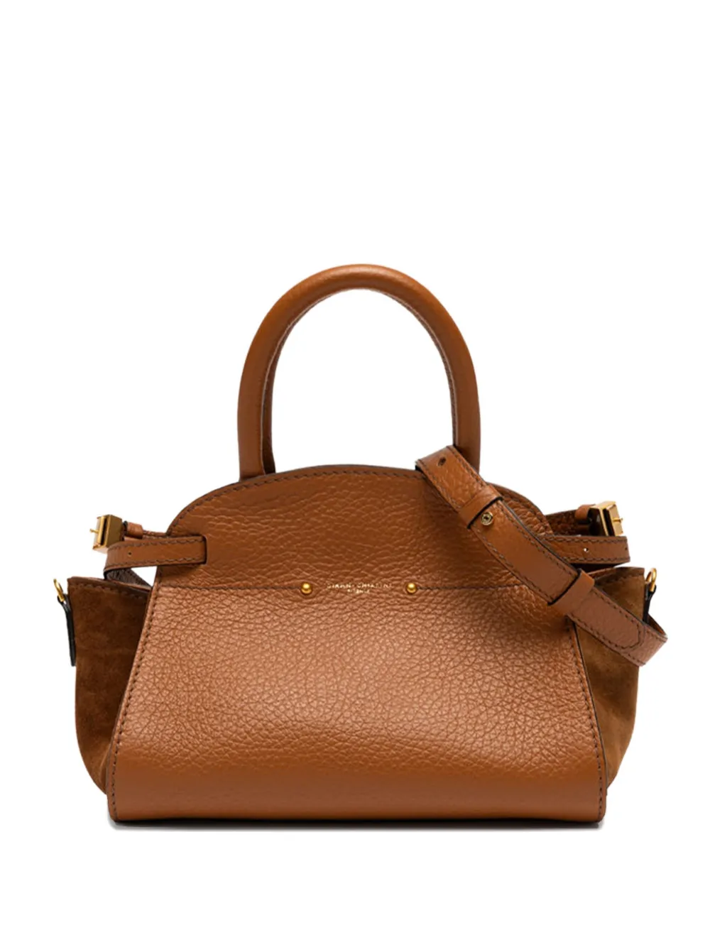 GIANNI CHIARINI suede-leather tote bag Bruin