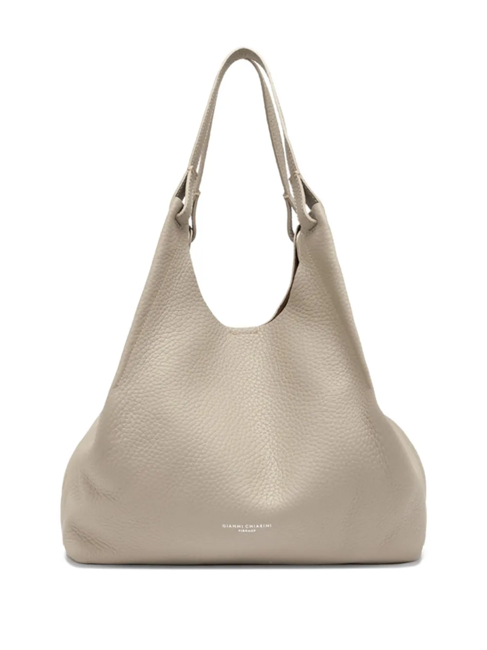 GIANNI CHIARINI Dua grained-leather tote bag Beige