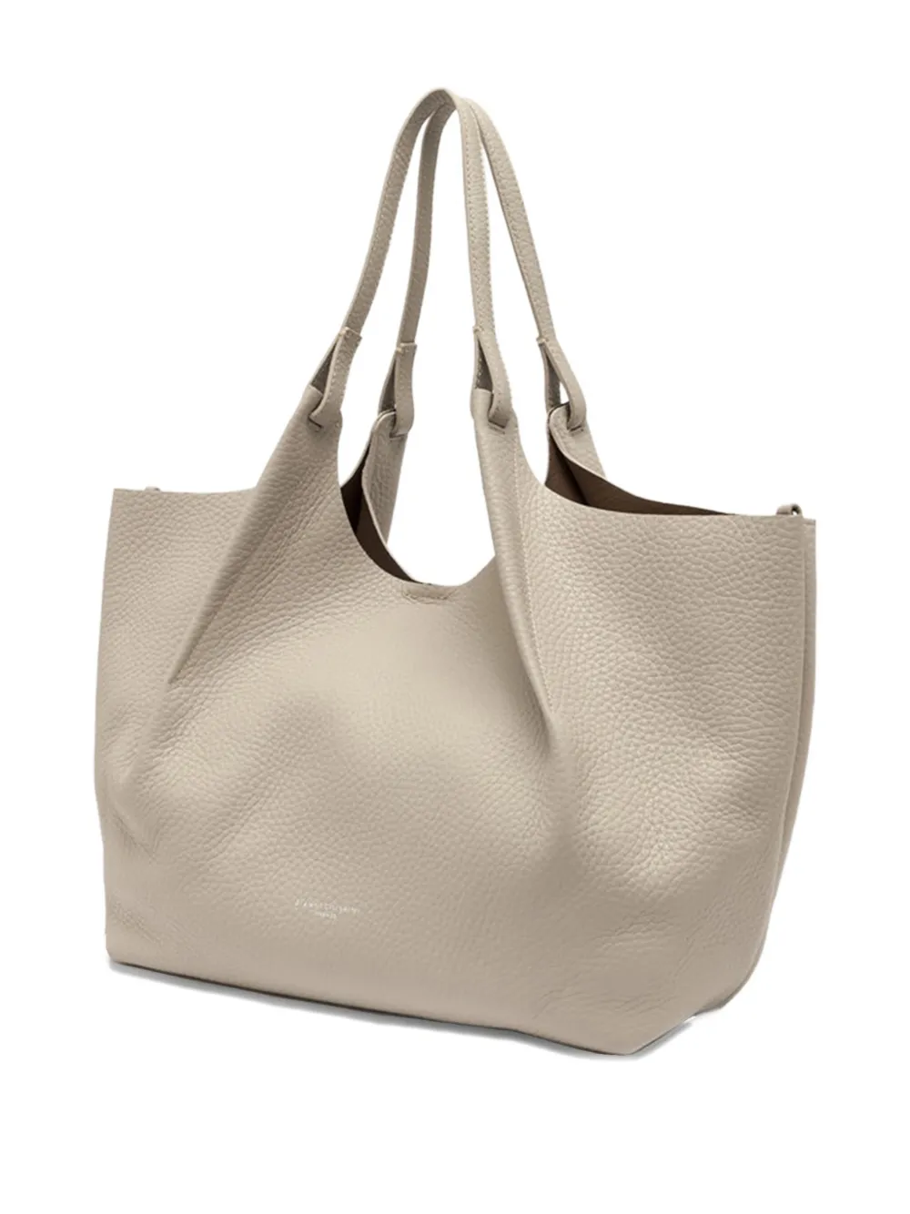 GIANNI CHIARINI Dua grained-leather tote bag Beige