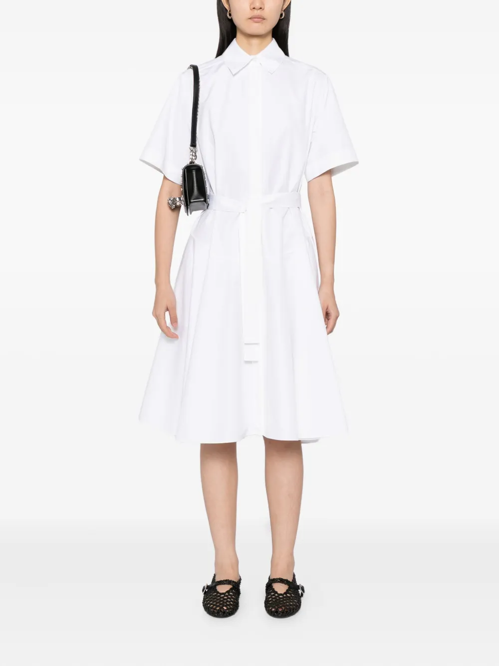 Alexander McQueen belted cotton shirt dress | Day Dresses | Image 2