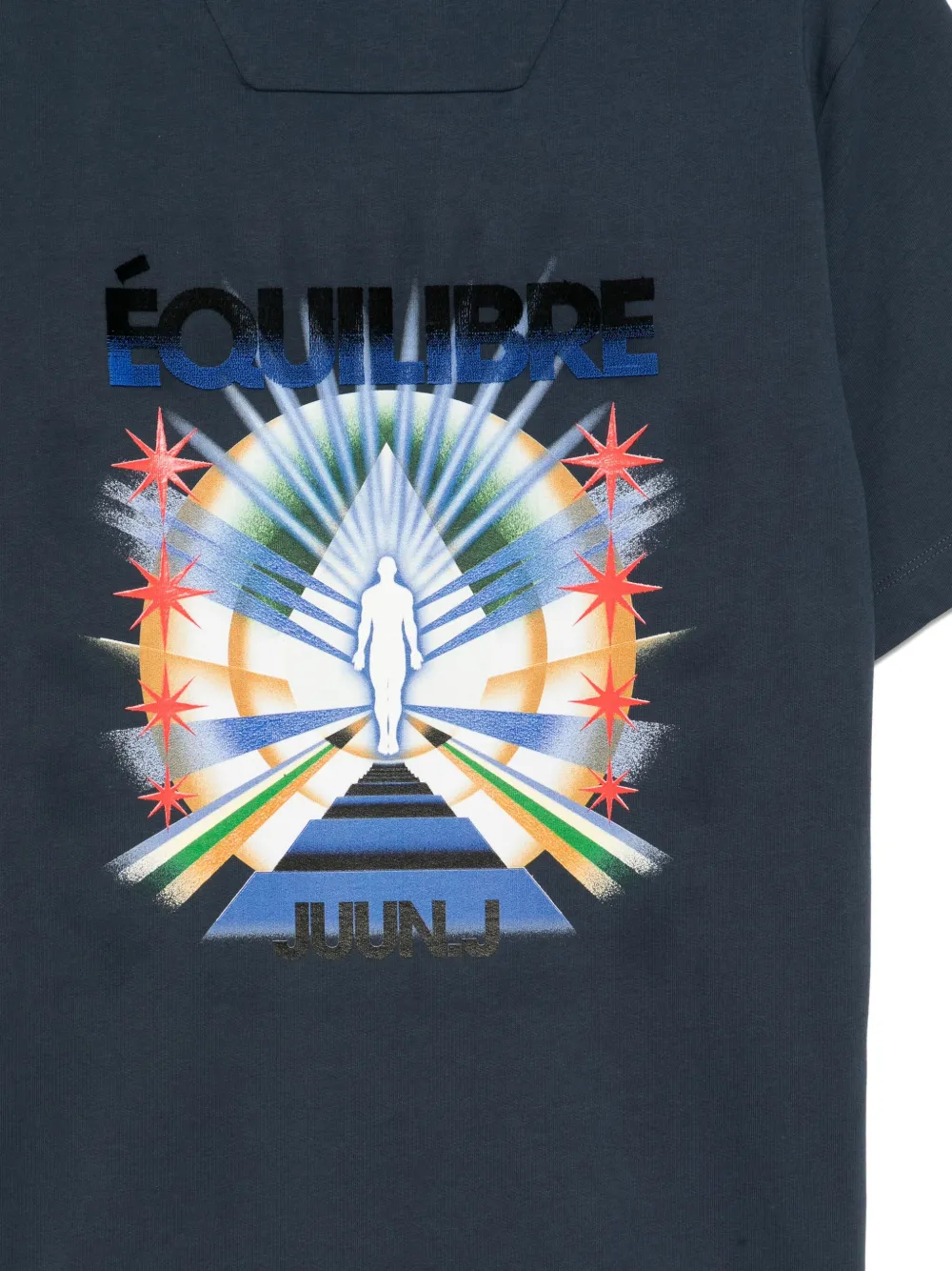 Juunj Dohee Kwon Star T-shirt In Blue