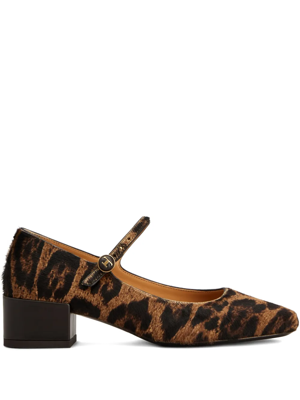 Tod's leopard-print block-heel pumps Brown