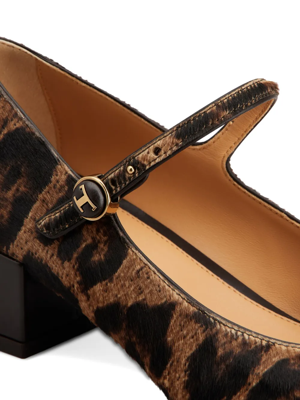 Tod's leopard-print block-heel pumps Brown