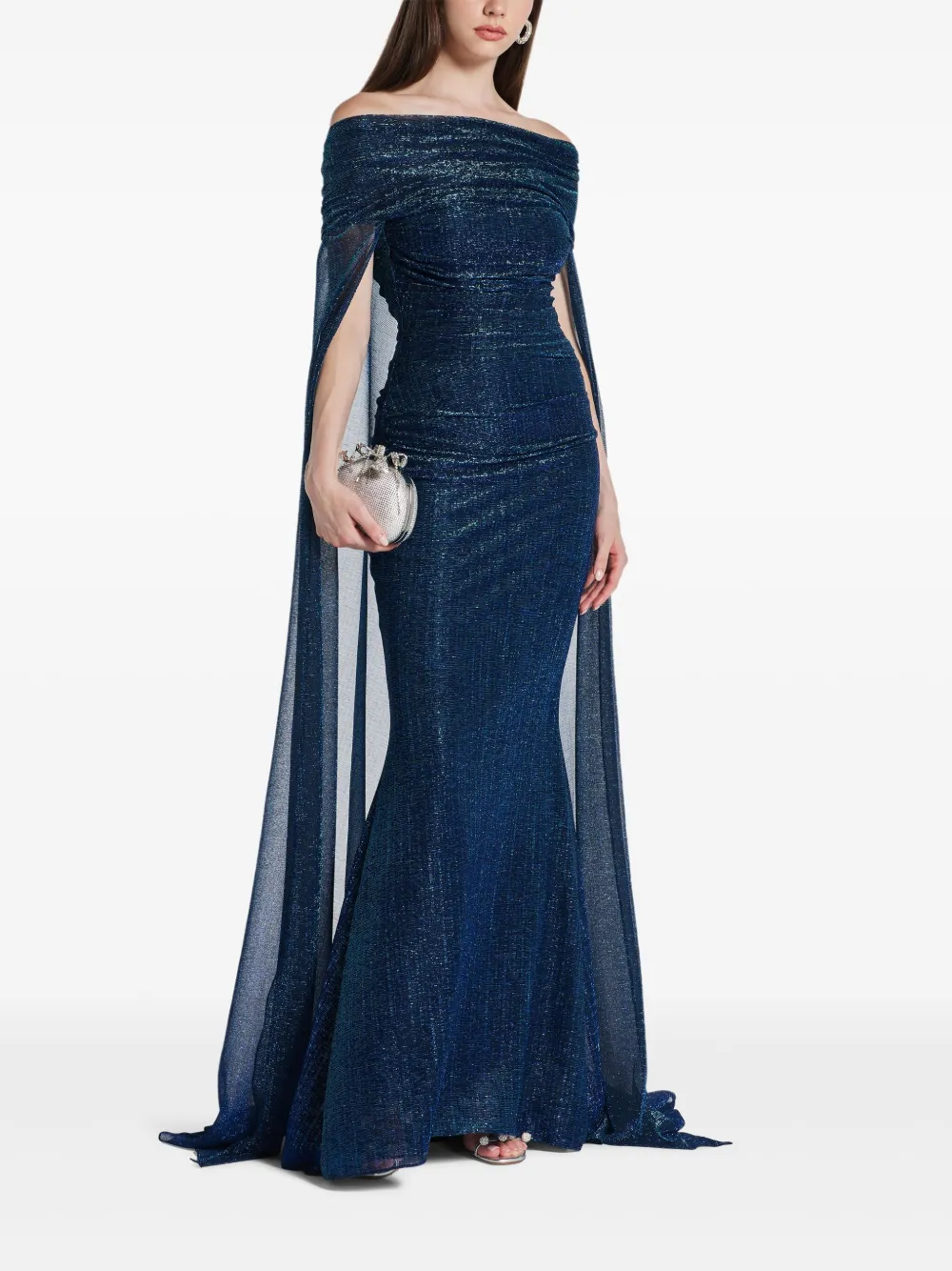 Talbot Runhof Matrix avondjurk - Blauw